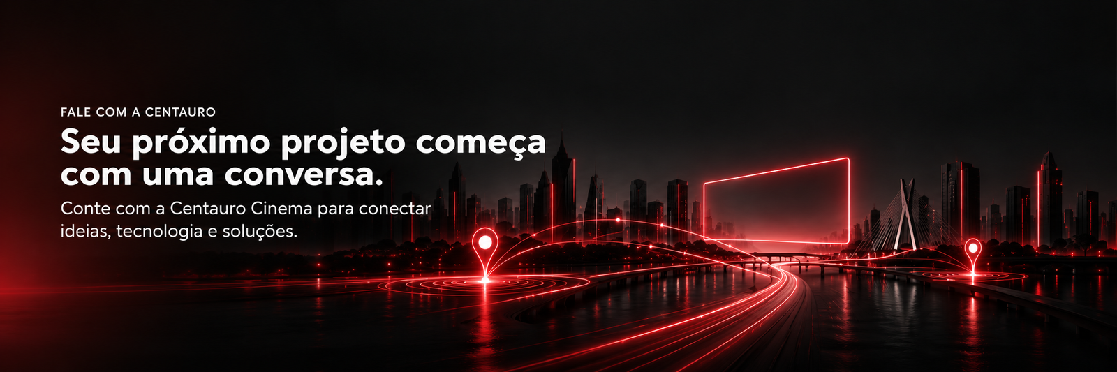 Seu próximo projeto começa com uma conversa. Conte com a Centauro Cinema para conectar ideias, tecnologia e soluções.